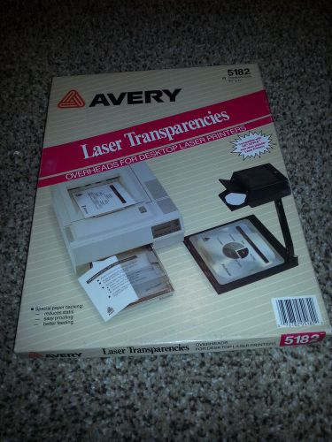 Avery Clear Transparency Film for Laser Printers- 5182, 50 sheets, 8 1/2 x 11