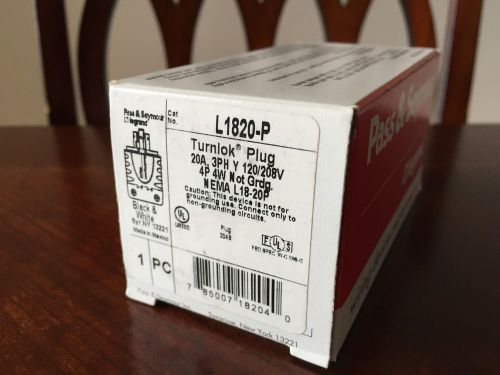 L1820-c pass and seymour 20a 120v 4wires twistlock female connector best price for sale