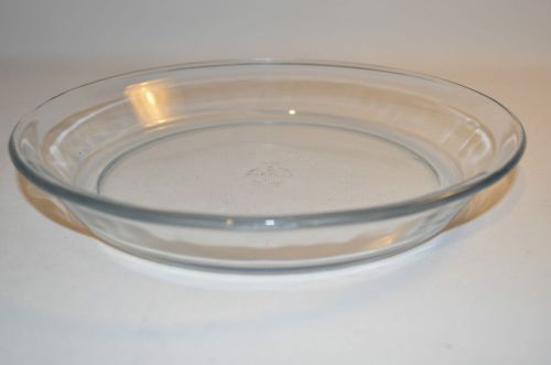 Marinex Pie plate Pie Dish Clear Glass 9&#034; From Brazil 23A