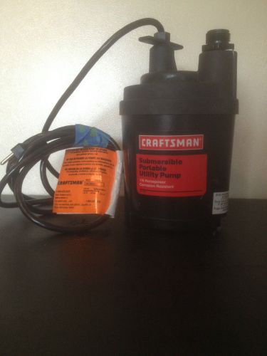 1/6 hp craftsman submersible pump model: 390.269451 for sale