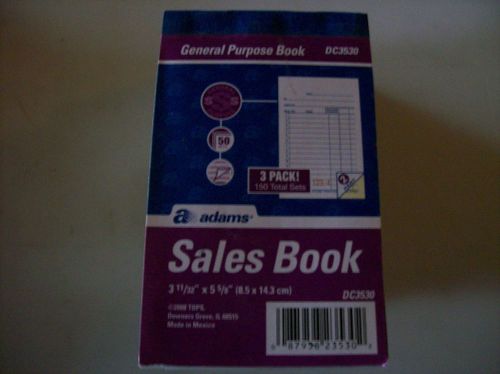 Adams General Purpose Sales Book - DC3530 One Lot Of Ten Books