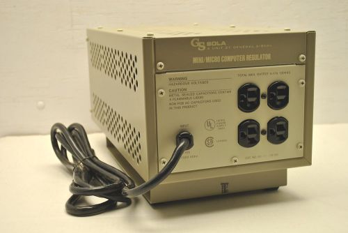 SOLA# 63-13-150-5 Mini/Micro Computer Regulator, MCR Series, Input Voltage 120AC