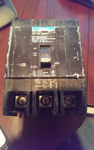 Siemens circuit breaker cat# bqd330 30amp 277/480v 3pole for sale