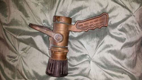 Elkhart Brass Nozzle SFL-GN-125,Used With 1-1/2&#034; Fire Hose