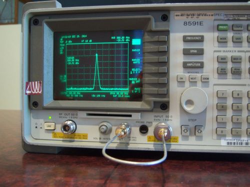 Hp/agilent 8591e spectrum analyzer options: 004/041/010 tracking for sale