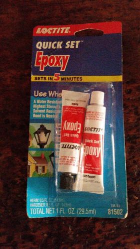 LOCTITE Quick Set Epoxy - Resin and Hardener - 1 Fl Oz