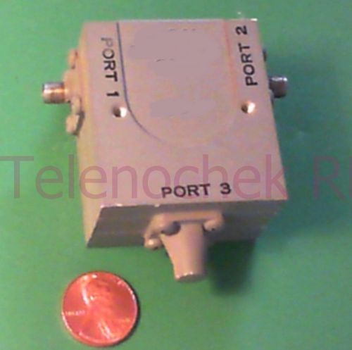 RF microwave single junction isolator 1769 MHz CF/  531 MHz BW/ 100 Watt / data
