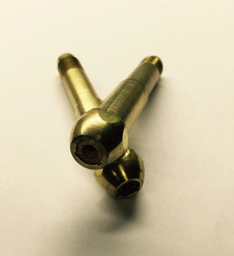 Cga-500 series brass 3” nipples w/ filter 1/2&#034;-27 outlet [lot of 5] for sale
