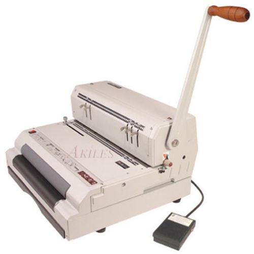 **akiles coilmac eci 41* coil binding machine &amp; punch with electric inserter 13&#034; for sale