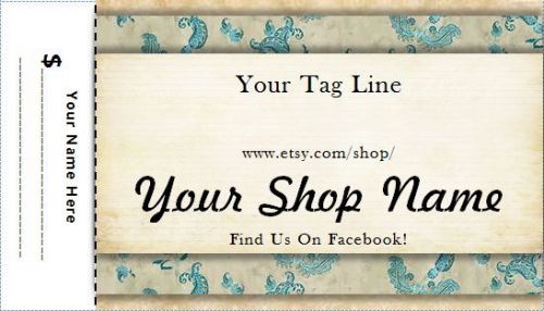 Medium size 1.5x2.5 inch printed custom craft vintage style hang price tags #009 for sale