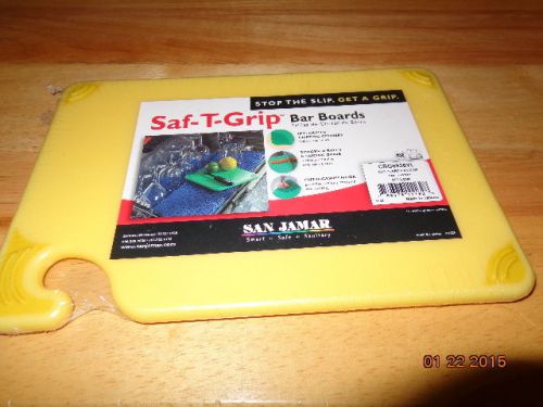Saf T Grip San Jamar Bar Boards Model CBG6938YL Yellow Color Size 6 X 9 X 3/8