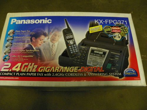 Panasonic KX-FPG371 Cordless Phone Fax Machine 2.4ghz Digital NIB