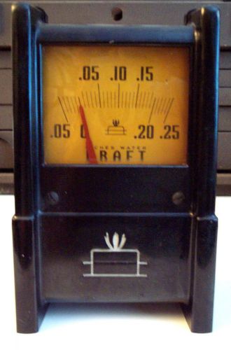 BACHARACH VINTAGE DRAFT GAUGE MODEL Inches of Water