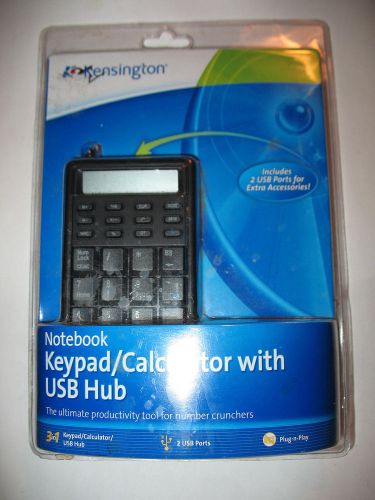 NEW Kensington Notebook Keypad Calculator USB Hub Keypad K72274US C1129B NIB