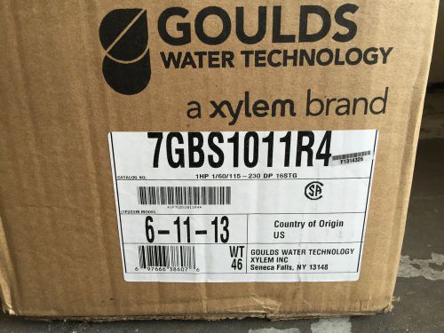 XYLEM GOULDS 7GBS1011R4 16 STAGE SS MULTISTAGE HIGH PRESSURE WATER BOOSTER PUMP