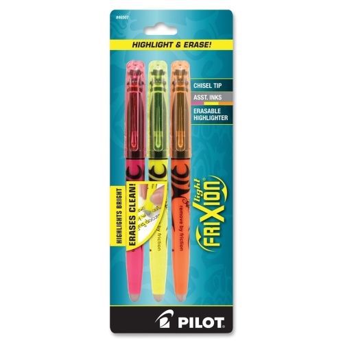 Pilot Frixion Highlighter - Chisel - Assorted Ink - 3 / Pack - PIL46507