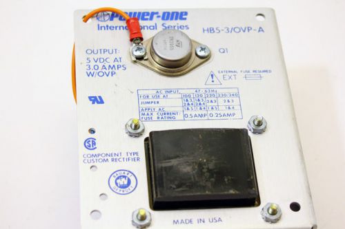 Power-One Panel Mount DC Power Supply - HB5-3/OVP-A