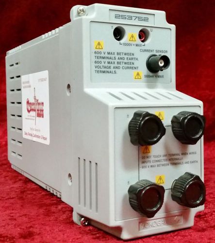 Yokogawa 253752 power measurement input module for pz4000, 1000v, 20a for sale