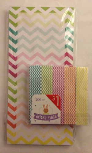 Daily Planner Target One Stop Set Chevron Notepad, Page Flags
