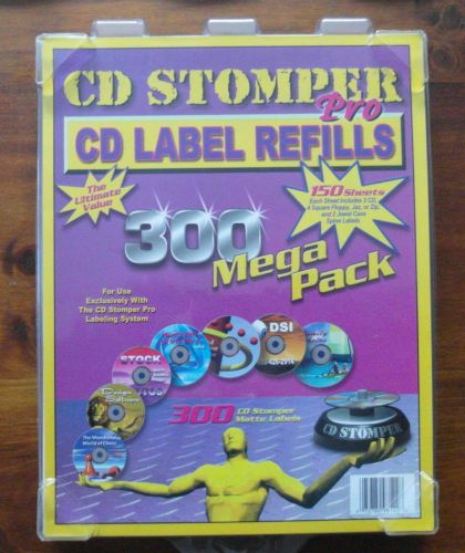 CD STOMPERS PRO CD LABEL REFILLS 300 MEGA PACK