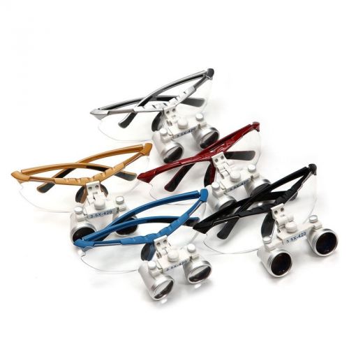 Ca  dental medical binocular loupe 3.5x420mm optical glass 5color free ship hot for sale