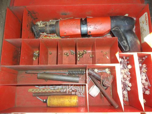 HILTI DX 400 Piston Drive Powder Actuated Nail Gun With Extras Works Great