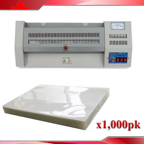 1,000pk Hot Thermal 5mil Pounch Film+13.5inch Laminating Machine All Steel
