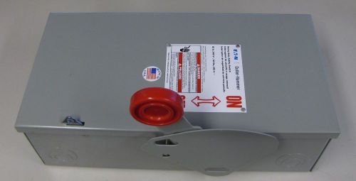 Cutler-hammer dh321fgk 30a 30 a amp 240v fusible safety disconnect switch new for sale