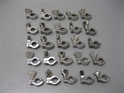 Lot (25) 1/2&#034; Tri-Clover Type Sanitary Clamp(s) H17 (1648)