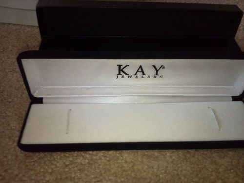 Nice Kay Jewelry Display Boxe black complete with felt - cotton