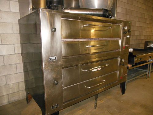 Bari pizza ovens double stacked pizza ovens/including hood &amp; blower for sale