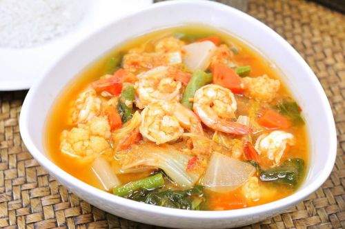 Thai Food Recipe Sour Soup With Fish And Mixed Veggies Delicious Spicy DIY Mail