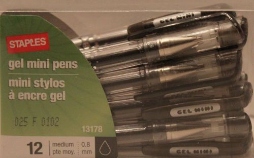 12 Pack Mini Gel Pens 0.8 Mm - 13178