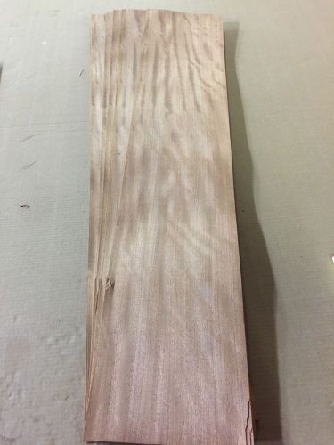 Wood Veneer Figured Makore 8x44 22Pieces Total Raw Veneer &#034;EXOTIC&#034;MAK2 1-29-15