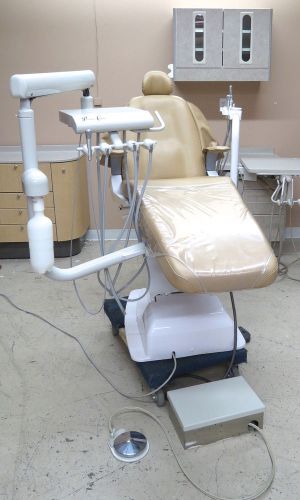 Belmont x-calibur tm dental chair package w/ pelton &amp; crane radius delivery unit for sale