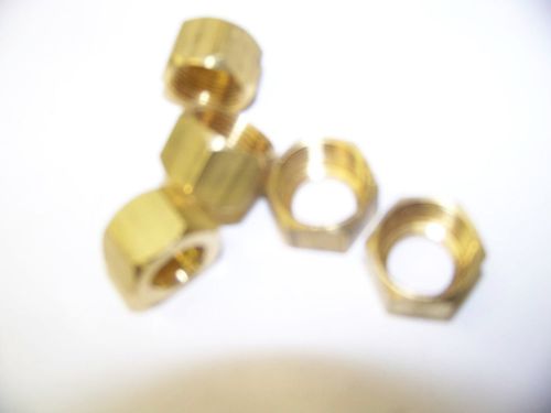 Brass Nuts w/ Flanged Inside Head 3/4&#034; Female 6 Thread May Be Metric 200 pcs.