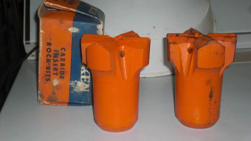 2 timken carbide tipped insert rock drill bits 4&#034; dia nos drilling equipment for sale