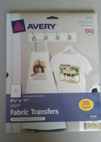 Avery Light Fabric Transfers (18 sheets)