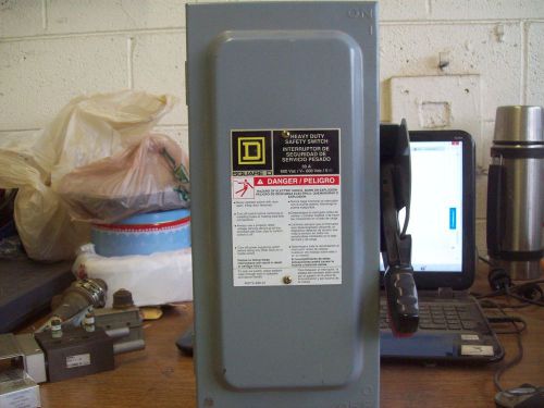 New square d 30 amp safety switch disconnect 600 vac hu361 for sale