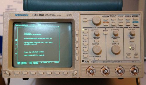 Tektronix TDS460 Digital Oscilloscope, working with options: 05 1M