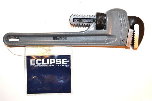 Nos eclipse uk 10&#034; (125mm) hd aluminum pipe wrench 1-3/4&#034; (45mm) capacity eapw10 for sale