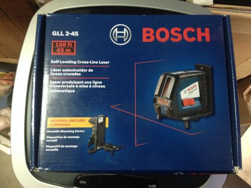 Bosch GLL 2-45 Self-Leveling Cross-Line Laser Level NEW!