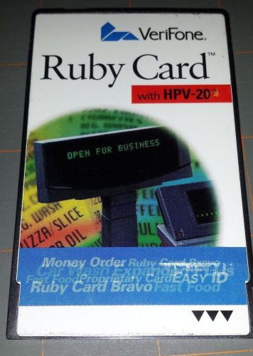 Verifone Ruby Card P040-07-506 Car Wash/Bravo/Expanded PLU