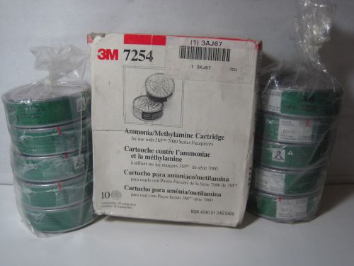 3M Ammonia Methylamine 7000 Series Facepieces Cartridge 3AJ67 7254 10-Pack NNB