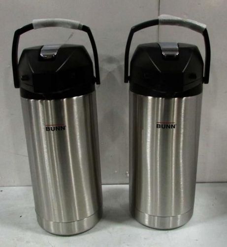 Bunn 36725 Lot of 2 Stainless Steel 3.8 Liter Lever-Action Airpots