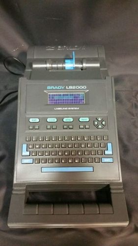 Brady ls-2000 labeling system w extra battery pack &amp; labels for sale