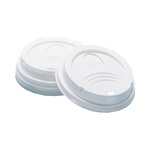 Dixie Dome Hot Drink Cup Lid in White