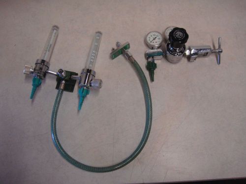 Western Enterprises M1-870-FG1 Medical Oxygen Regulator w/ Compensated Flowmeter