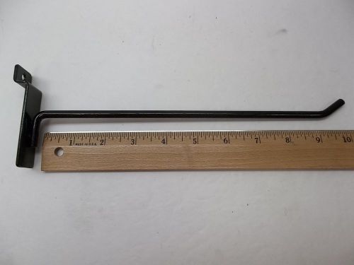 Slat Wall Hooks! - Used - Black - Quantity 10 - 10&#034; Hook - Perfect for Stores!