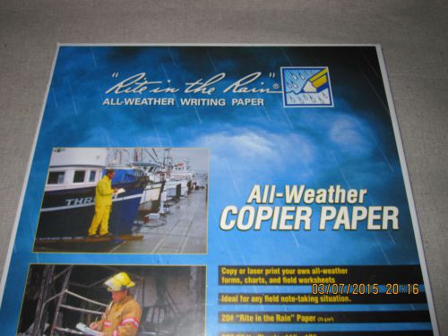 Rite in the Rain All Weather Copier Paper 11x17 200 Sheets 8517 MSRP: $65.90 NIP
